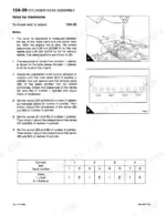 Case G 4.0, G 4.0T, Case G 4.0 cylinder head valve tip clearance adjustment procedure, diagrams, and valve sequence table.