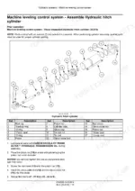Case IH 1225AFF, 1625AFF, Twin-Row 1225AFF, Twin-Row 1625AFF, Front Fold Planter exploded view of hydraulic hitch cylinder.