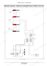Case IH 1225AFF, 1625AFF, Twin-Row 1225AFF, Twin-Row 1625AFF, Front Fold Planter hydraulic schematic, main lift circuit.