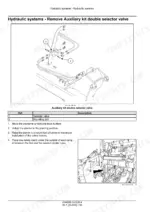 Case IH 1225AFF, 1625AFF, Twin-Row 1225AFF, Twin-Row 1625AFF, Front Fold Planter: Remove auxiliary double selector valve.