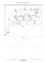 Case IH 1235 Mounted Stacker Planter hydraulic system diagram showing the main control valve schematic and ports.