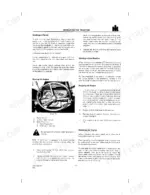 Case IH 1255, 1455, 955, 1055 operator manual page for starting, stopping, and breaking-in the tractor engine.
