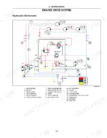 Case IH 2142, 2152, 2162 Draper Header — draper drive system hydraulic schematic diagram