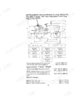 case-ih-245-255-agricultural-tractor-operator-manual-9-12471-controls-26.webp Case IH 255 2WD tractor dimensions, turning radius, and weight specifications diagram with component measurements.