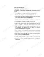 Case IH 275 Tractor operator manual page detailing hitch operation and draft control adjustment procedures for a plow.