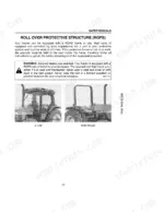 Case IH 3220, 3230, 4210, 4230, 4240 Tractors: ROPS safety warning, seat belt instructions, and XL cab vs ROPS frame images.