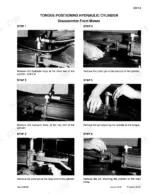 Case IH 3309 Mower Conditioner: Disassembly procedure for the tongue positioning hydraulic cylinder.