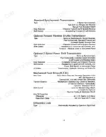 Case IH 385 Tractor transmission, MFD, and differential lock specifications table.