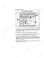 Case IH 395, 495 Tractor instrument cluster diagram showing tachometer, fuel gauge, coolant temperature, and hourmeter.