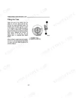 Case IH 395, 495 Tractor manual page showing procedure for filling tires with water ballast using a fill adaptor.
