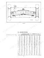 Case IH 574, 2500 tractor front axle diagram and gear drive speed specifications table for slow and fast speed drive trains.