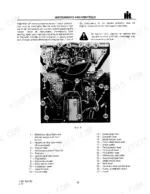 Case IH 644, 744, 844, 844S operator manual page showing instrument panel controls and numbered component legend.