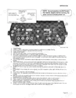 Case IH 8455, 8465 Round Baler control console diagram and numbered component identification list for operation.