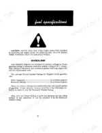 Case IH 870, 870 TRACTOR fuel specifications page detailing gasoline octane ratings and safety caution warnings.