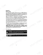 David Brown 885, 885N, 885/885N Tractor, 885 Tractor safety rules page including pre-starting caution labels for fire extinguisher and first aid kit.
