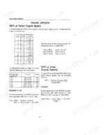 Case IH 9110, 9130, 9110-9130 travel speed specifications table, tire size multipliers, and speed calculation formulas.