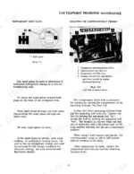 Case IH 966, 966 Tractor cab AC refrigerant sight glass inspection and compressor belt tension adjustment procedures.