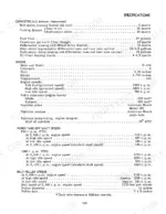 Case IH 966, 966 Tractor specifications table for fluid capacities, engine D-414, PTO speeds, and belt pulley speeds.