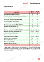 Case IH A7000, A7700, 7000, 7700 torque specifications table for basecutter, chopper box, reduction hub, and track components.