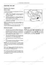 Case IH 95U, 105U, 115U tractor engine starting procedure and starter switch ignition key diagram.