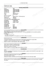 Case IH 95U, 105U, 115U tractor engine, fuel, lubrication, cooling, transmission, and axle technical specifications.