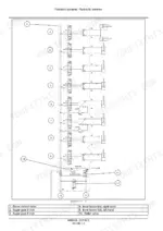 Case Ih Agriculture Flex Air 810, Flex Air 810 Applicator hydraulic system schematic with valve and cylinder diagram.