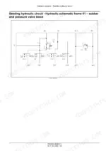 Case IH 500/500T Precision Disk Drill seeding hydraulic circuit schematic for frame 01 subbar.