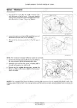 Case IH 500/500T Precision Disk Drill hydraulic seeding fan motor removal procedure diagrams.