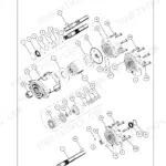 Case IH Coffee Express 100 Harvester Service Manual hydraulic motor exploded view parts diagram.