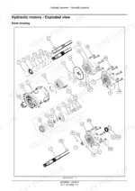 Case IH Coffee Express 100 Harvester Service Manual hydraulic motor exploded view parts diagram.