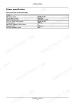 Case IH Coffee Express 100 Harvester Service Manual power specification technical table.