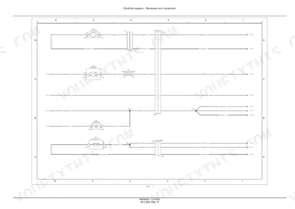 Case IH Coffee Express 100 Harvester Service Manual electrical wiring harness diagram.