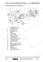 Case IH CROSS-FLOW CF 80 ground drive Rexroth pump exploded view diagram with numbered parts list and components.