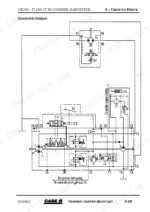 Case IH CROSS-FLOW CF 80 ground drive hydraulic connection diagram showing pumps, valves, and pressure supply lines.