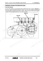 Case IH CROSS-FLOW CF 80 steering system diagram showing front axle support machine frame tightening torque of 240 Nm.