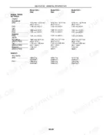 case-ih-d25-to-dx33-tractors-repair-manual-exploded-view-25.webp Case IH D25, DX25, D29, DX29, D33, DX33 wheel tread settings and weight specifications table for gear models.