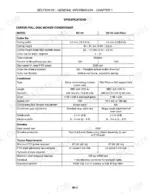 Case IH DC132 disc mower conditioner specifications table for cutter bar, conditioner, driveline, and tractor requirements.