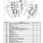 Case IH DC92, DC92 Disc Mower Conditioner bevel gearbox exploded view diagram and component parts list table.