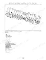 Case IH DCX101 exploded view diagram of the PTO slip with overrunning clutch assembly and numbered parts list.