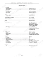 Case IH DCX101 specifications table listing dimensions, weight, driveline, header, cutter bar, and conditioner details.