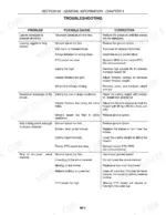 Case IH DCX101 troubleshooting table for cutting performance issues, including knife, speed, and header flotation problems.