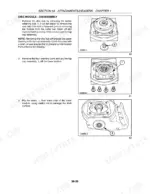 Case IH DCX131 disc module disassembly procedure showing hub, cap assembly, and seal removal diagrams.