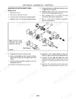 Case IH DHX182, DHX212, DHX252, DHX302, DHX362 Danfoss DH motor shaft seal replacement procedure and exploded view.