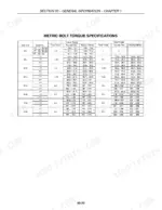 Case IH DX18E, DX22E, DX24E, DX25E metric bolt torque specifications table for coarse and fine thread fasteners.