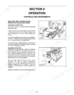 Case IH DX29, DX33 Tractors: Seat, seat belt, and ROPS adjustment procedures with component diagrams.