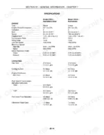 Case IH DX31, DX34 engine specifications and fluid capacity table for diesel engines and transmission systems.