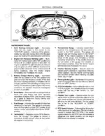 Case IH DX31, DX34, DX34 Tractors instrument panel diagram and indicator light descriptions for gauges and warning lights.