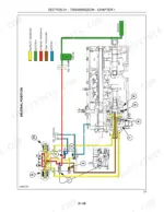 case-ih-dx48-dx55-tractors-repair-manual-87367137-hydraulic-268.webp Case IH DX48, DX55 transmission hydraulic system diagram showing neutral position oil flow, pump, filter, and cooler.