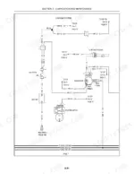 Case IH DX55, DX60 charging system wiring diagram showing battery, alternator, starter motor, and main fuse connections.