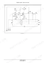 Case IH Early Riser 1225 hydraulic system diagram for the main control valve showing flow paths and component ports.